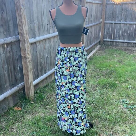 FLAX by Jeanne Engelhart Vintage Hummingbird Print Maxi Skirt, Women’s Small - Picture 12 of 12